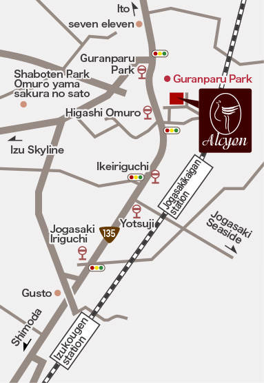 Izukogen Petit Auberge Hotel Alcyon Map